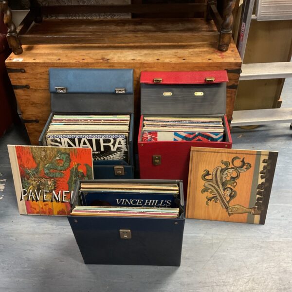 Three cases of 12” vinyl records
