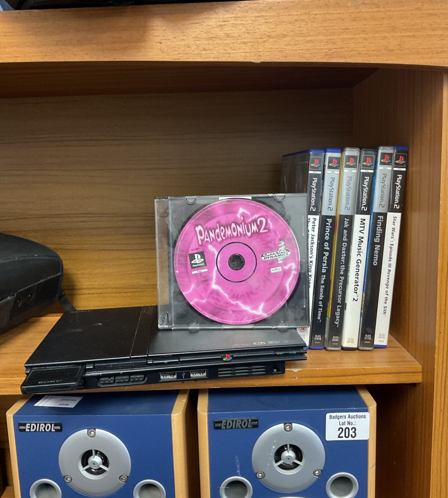 Sony PlayStation 2 slim console & games