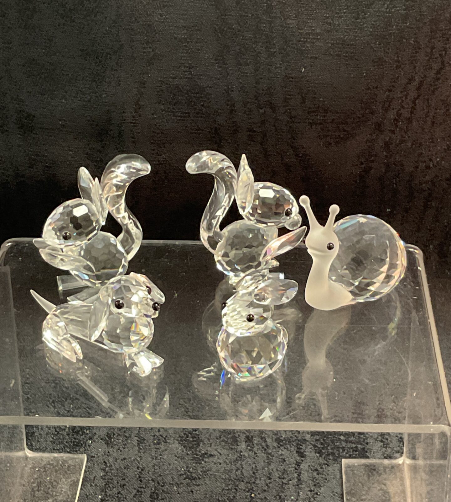 Five Swarovski Crystal animals