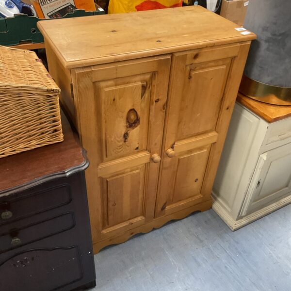 Pine two door cabinet