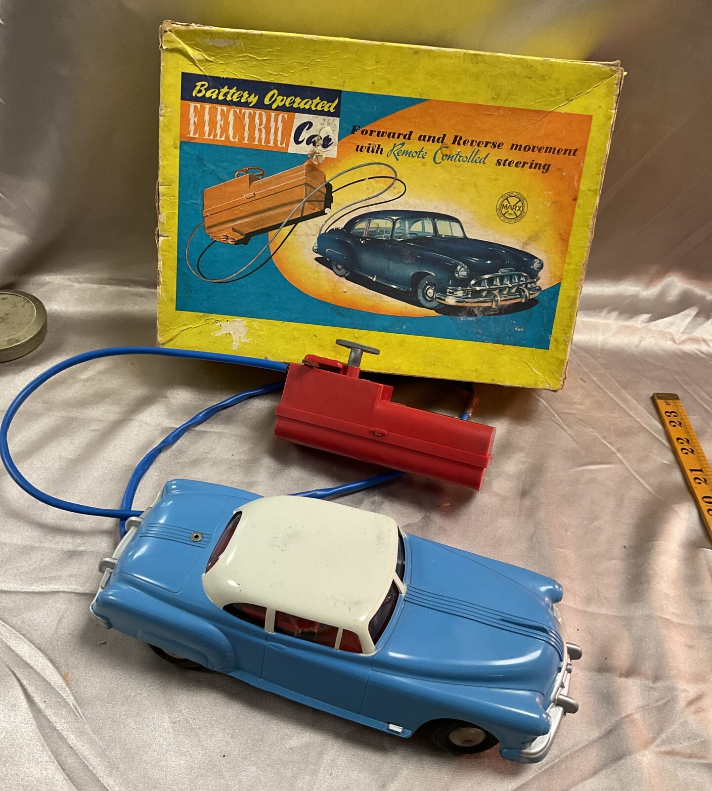 Battery operated electric car remote controlled in original box