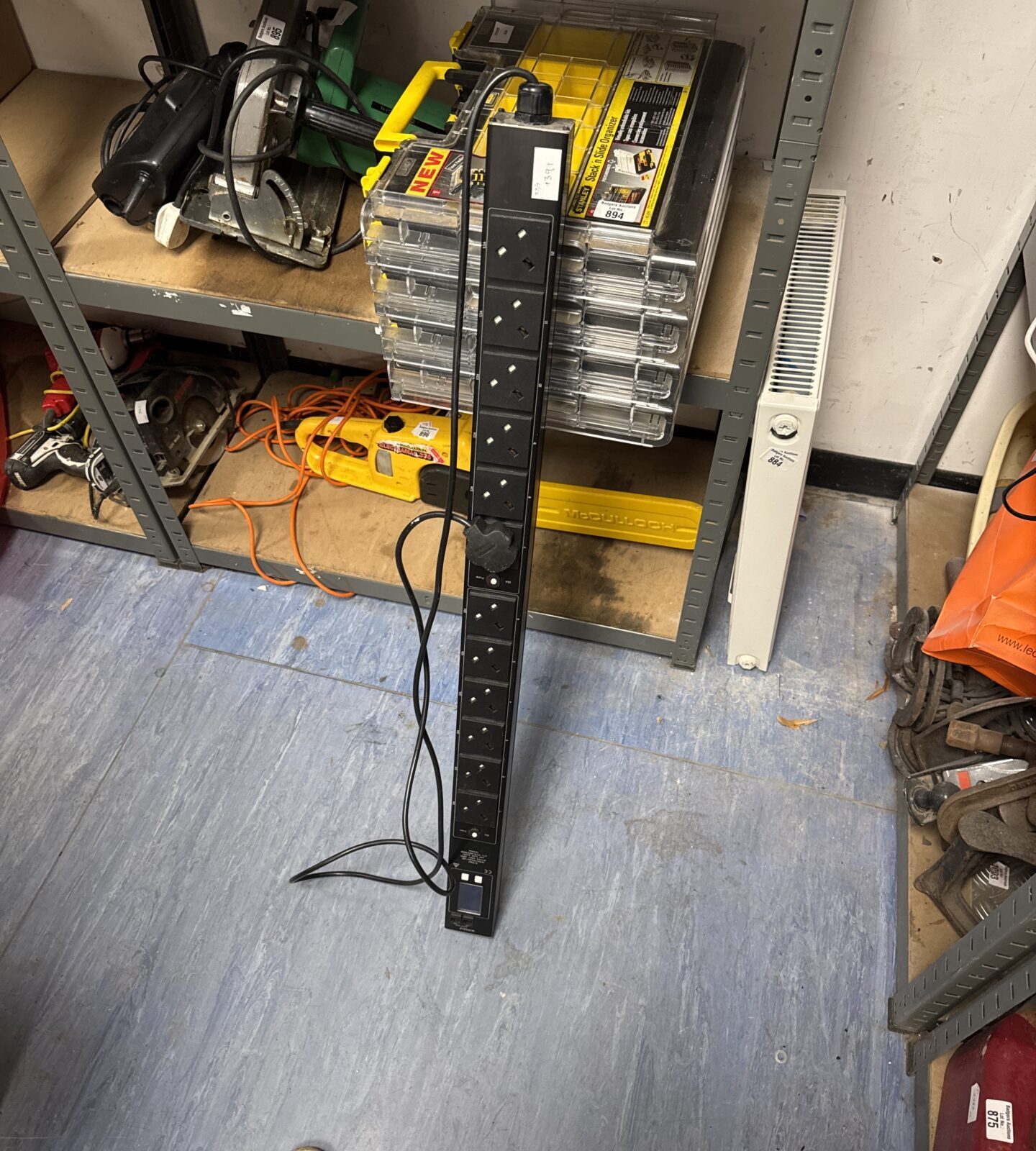 Twelve gang heavy duty extension lead