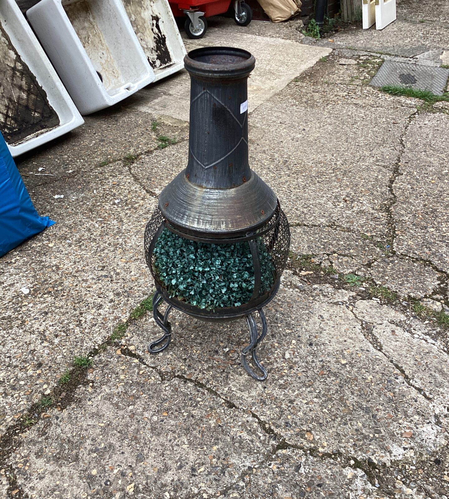 Metal Garden log Burner