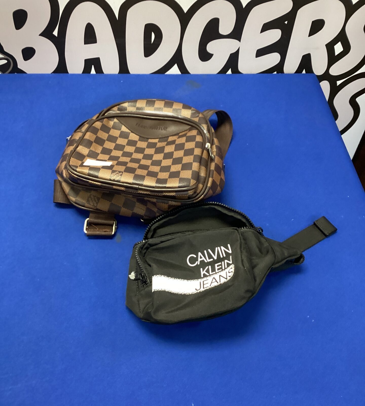 Small louis vuitton style rucksack & calvin klein style bumbag