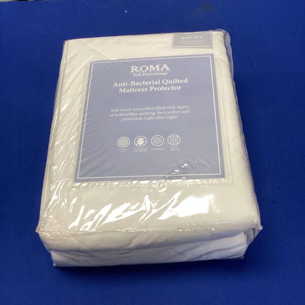 Roma anti-bacterial quilted mattress protector