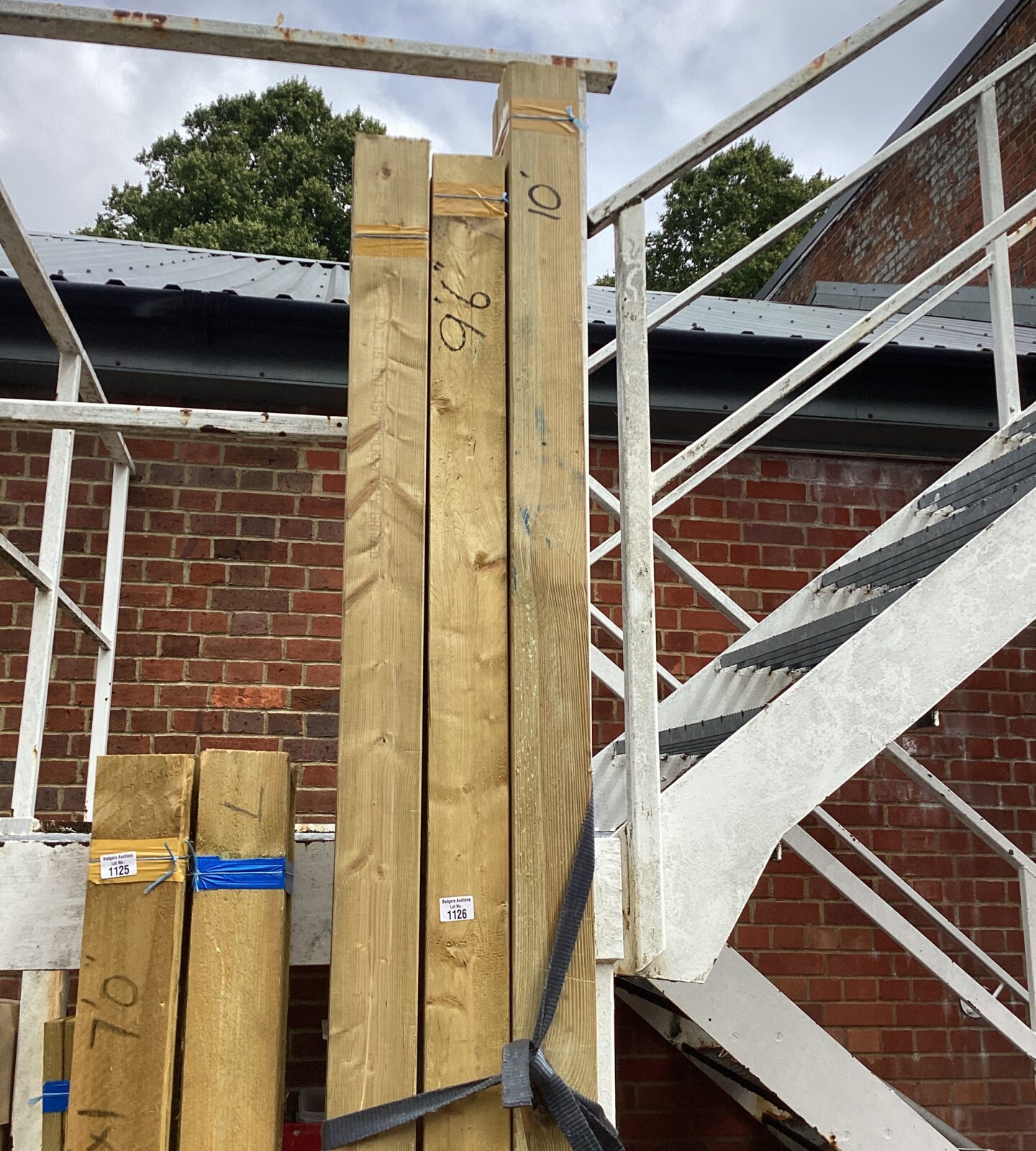 Three bundles of 9’6” and 10’ Timber