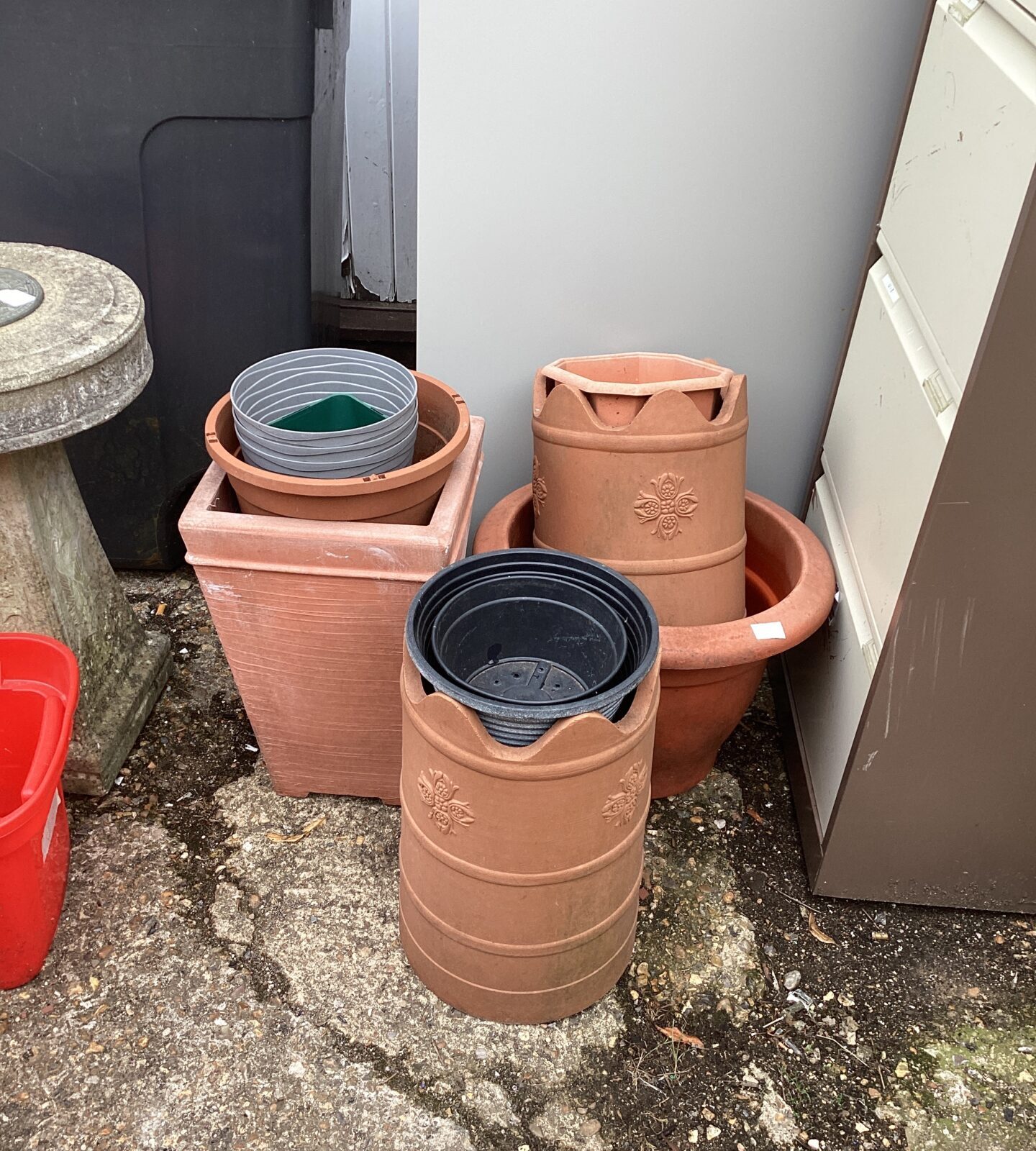 Selection of Plastic Garden planters