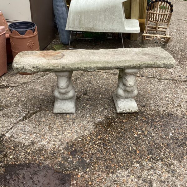 Stone effect Garden Bench