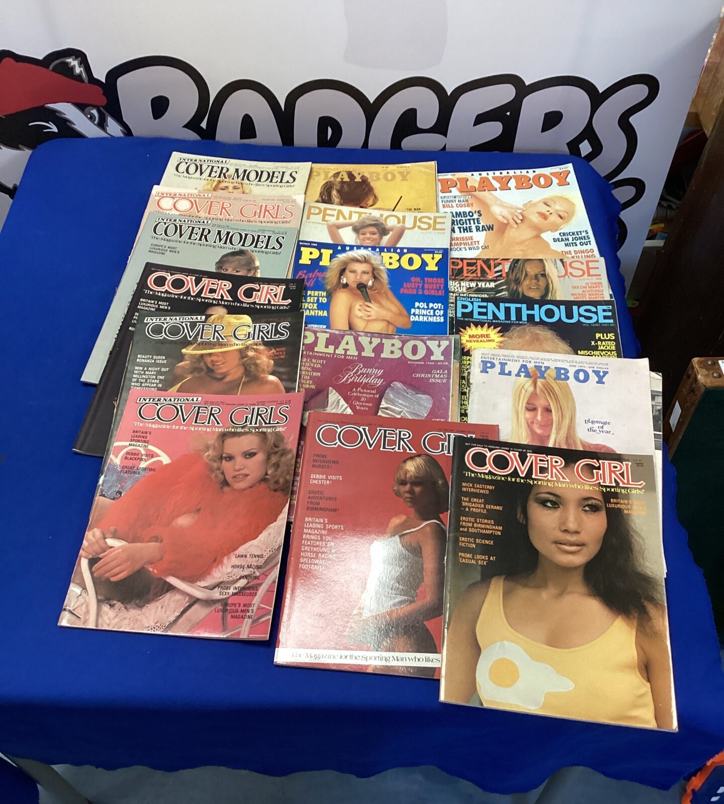 Collecting of adult magazines inc penthouse, cover models & playboy