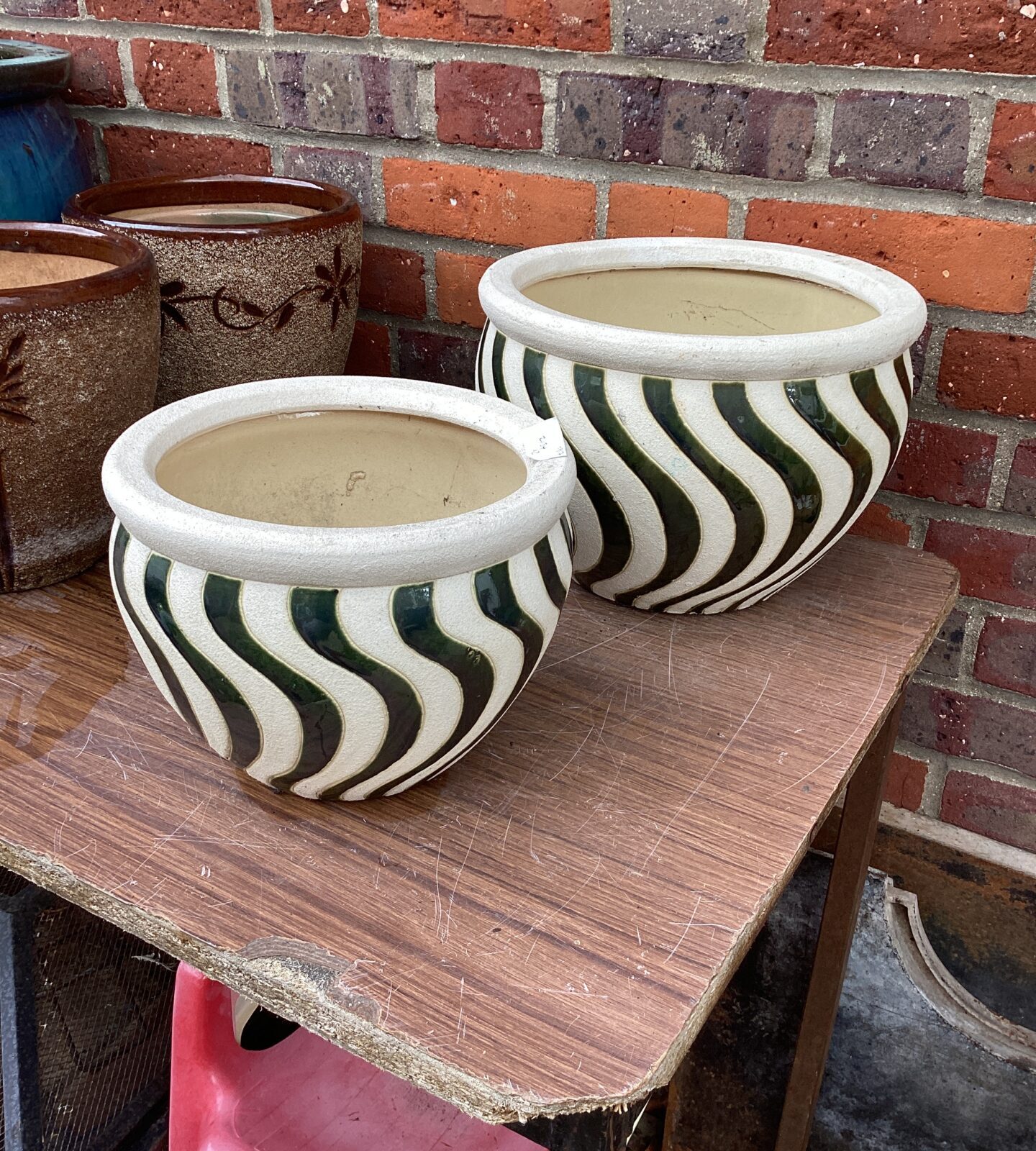 Two Decorative Garden pots