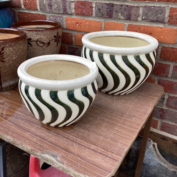 Two Decorative Garden pots