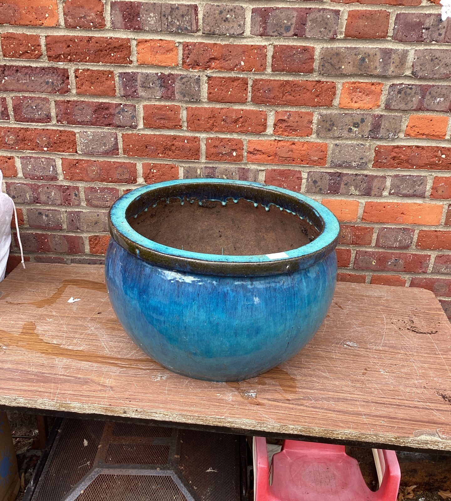 Large Glazed Garden Planter