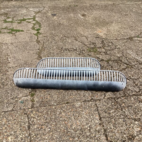 Two metal wall mounted Flower troughs