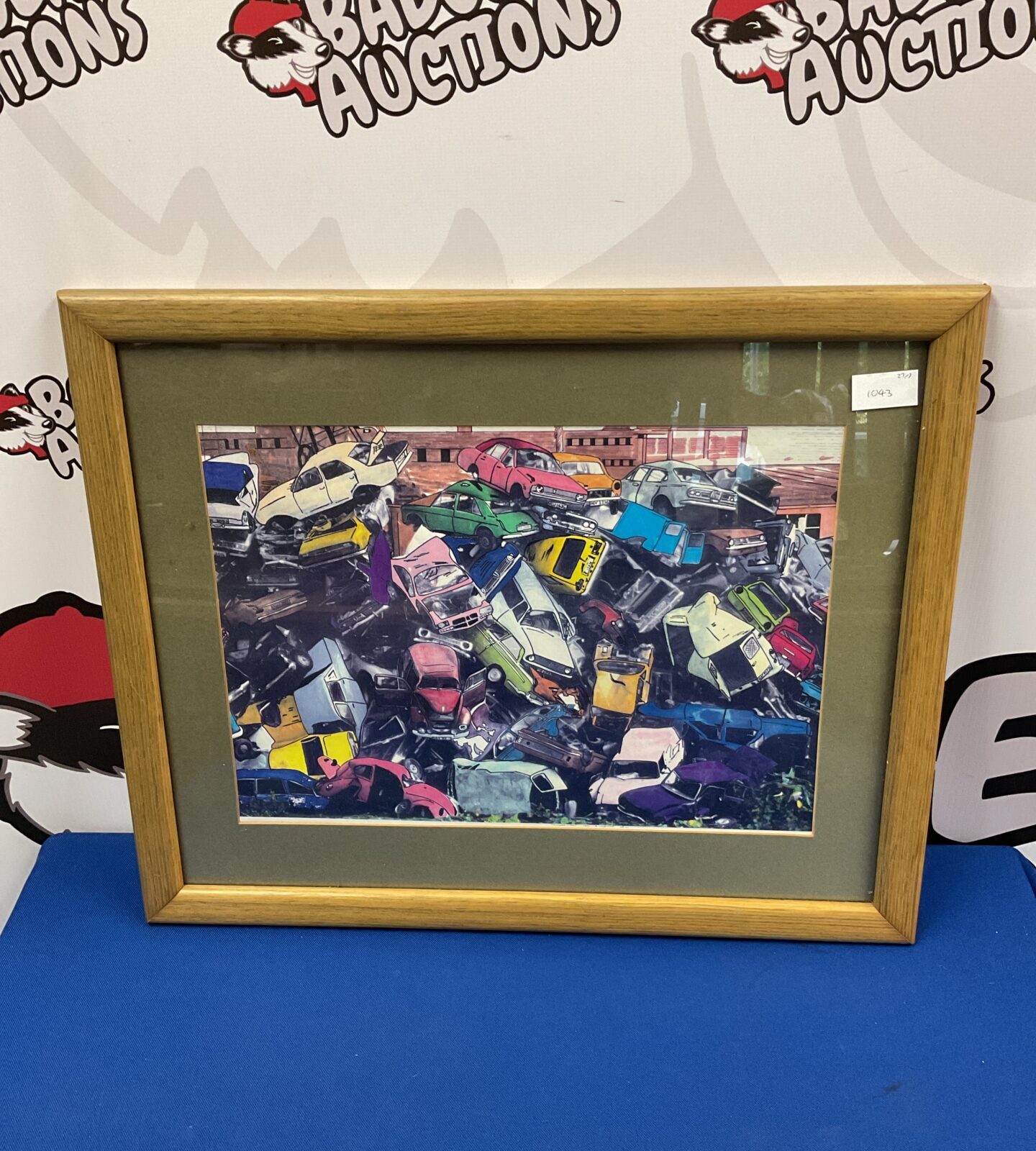 Framed print of a scrap yard