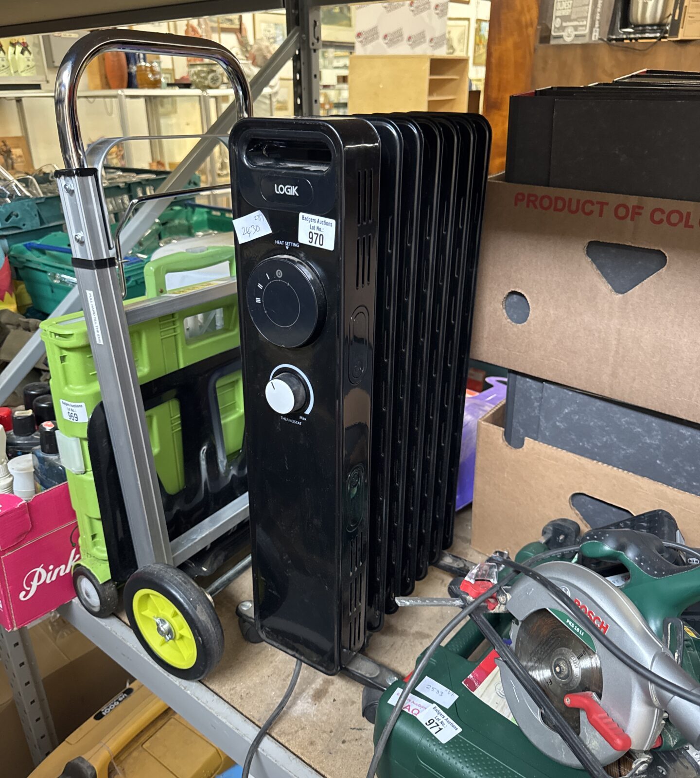 Logik oil filled radiator - working