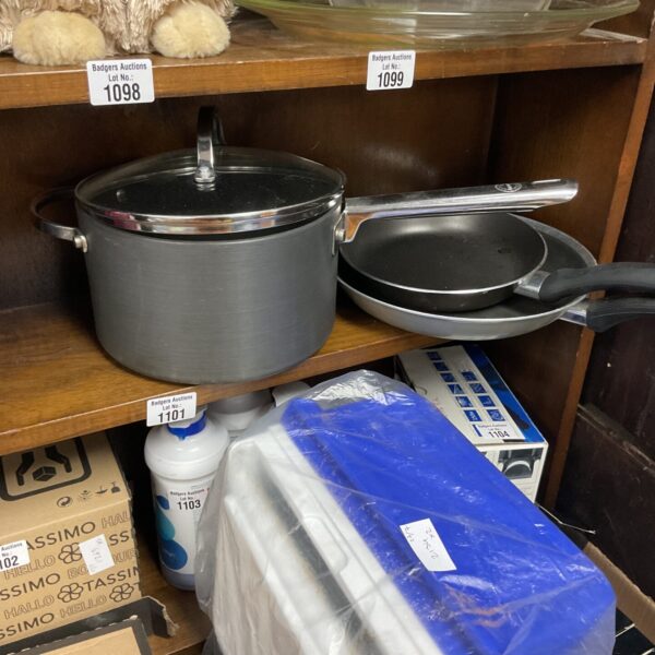 Set of analon pots and pans