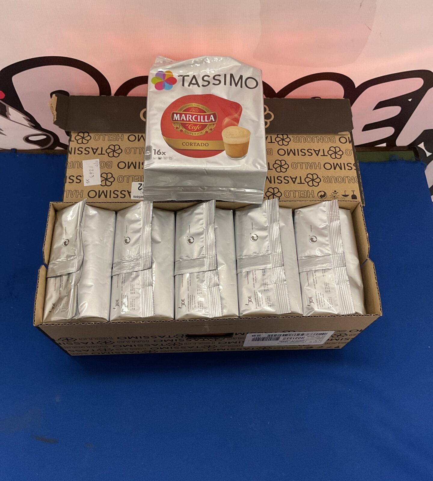 Two boxes of tassimo coffee pods