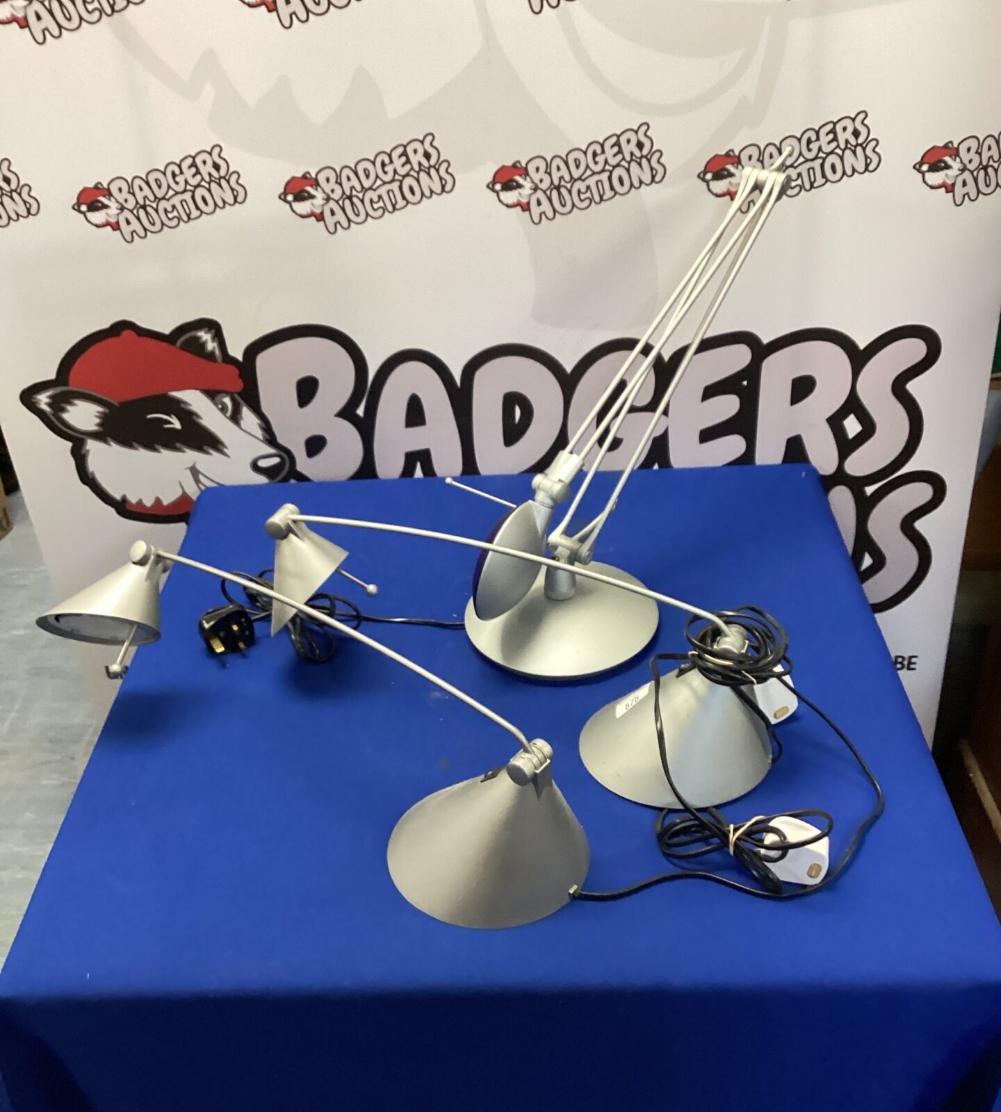 Three desk lamps
