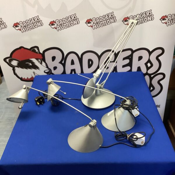 Three desk lamps