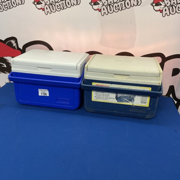 Two coleman cool boxes