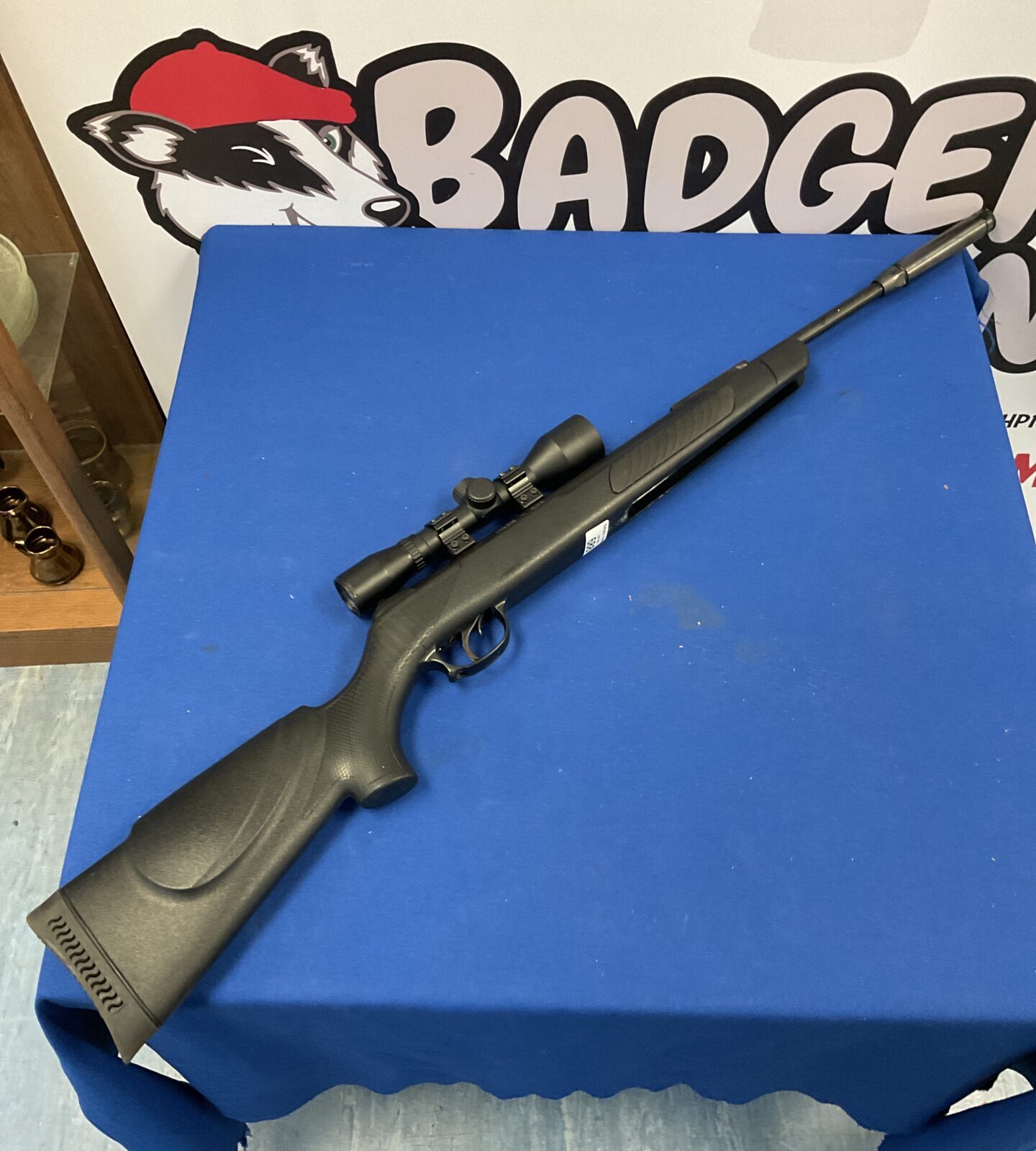 Kral arms .22 cal break barrel aur rifle with scope