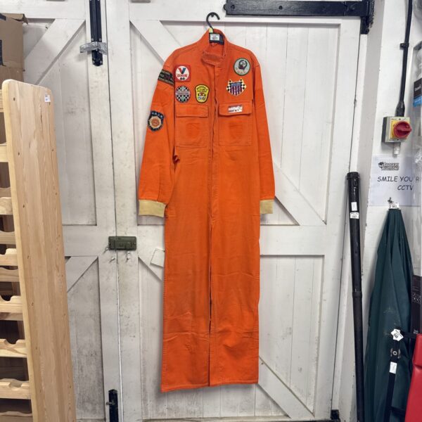 Set of race marshals overalls inc Silverstone & Le Mans badges