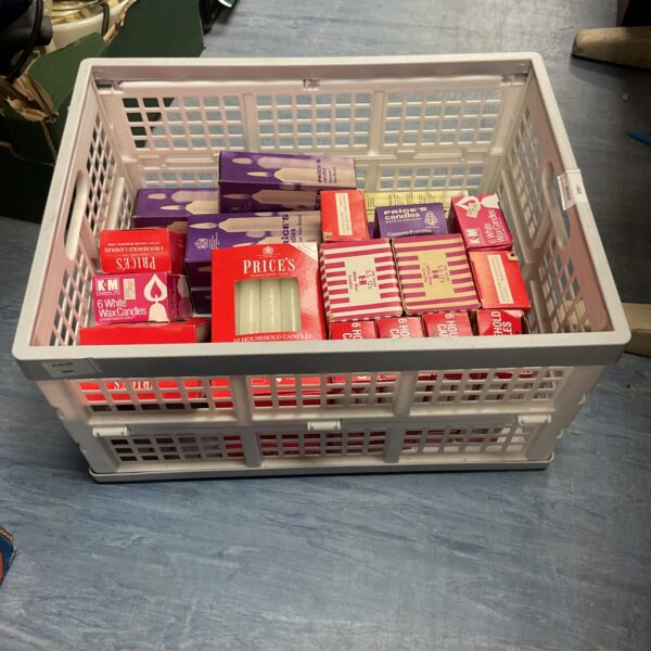 Box of full of candles inc prices