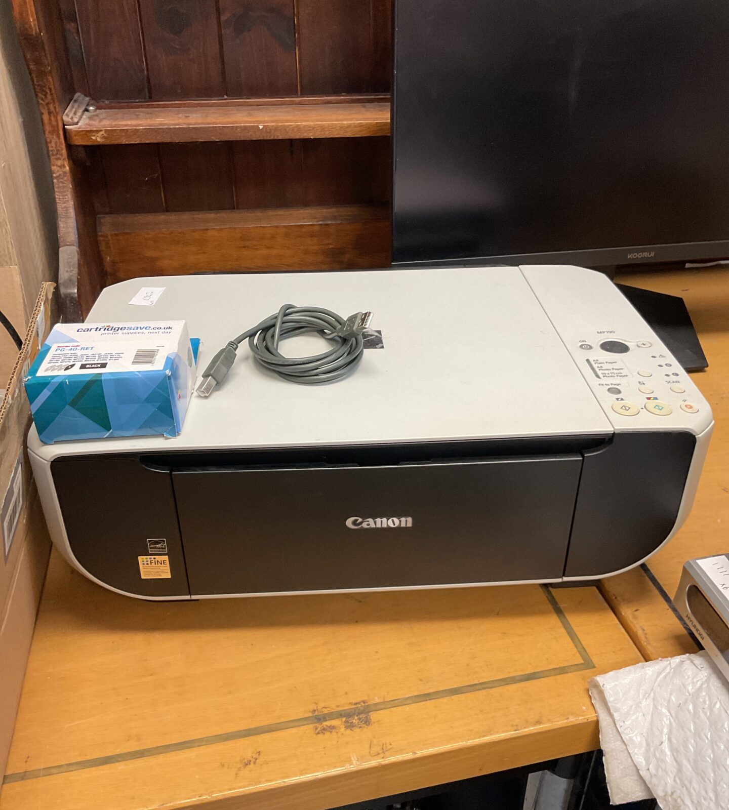 Canon mp190 printer with spare ink