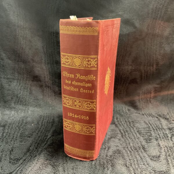 1926 Copy in German Of Honor rank list of the former German army by E. S.Mittler and soon berlin