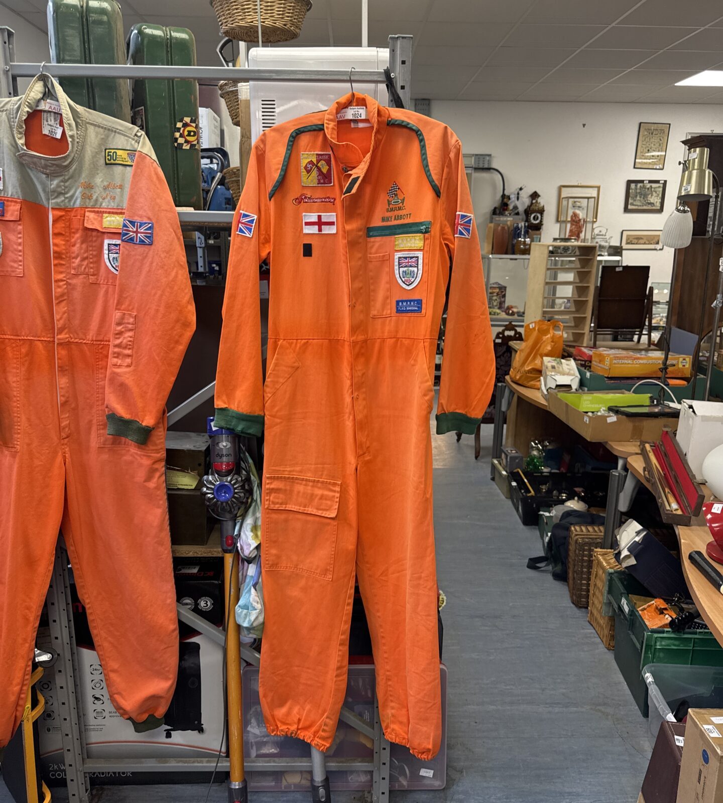 Flamemaster race marshal suit with BMRMC badges