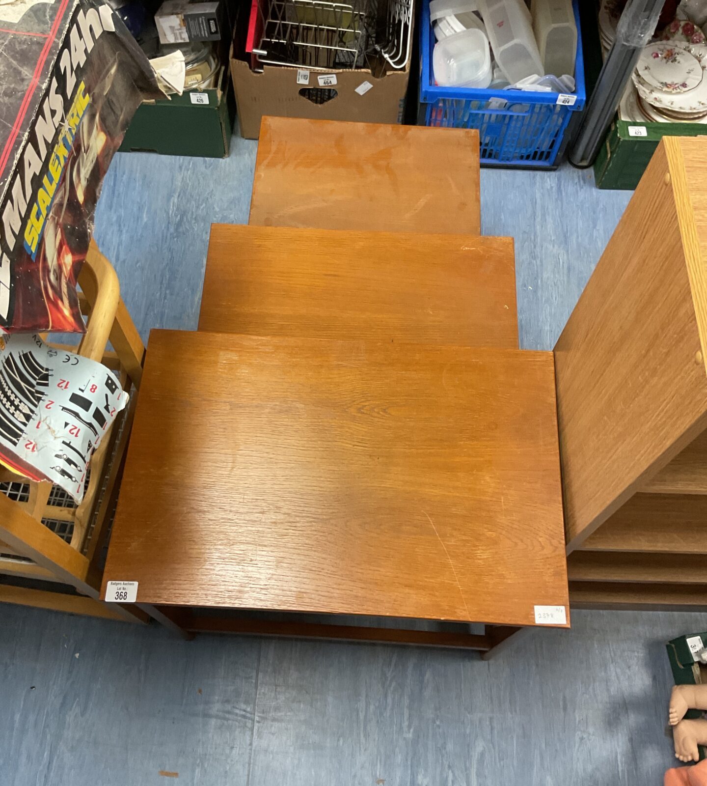 Nest of oak tables