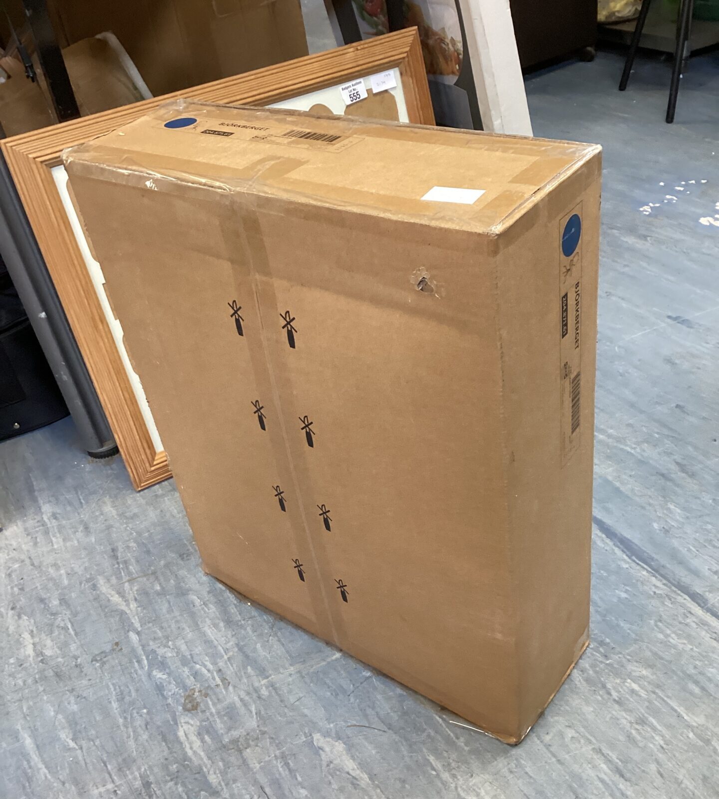 Ikea blue office swivel chair new in box - Image 2