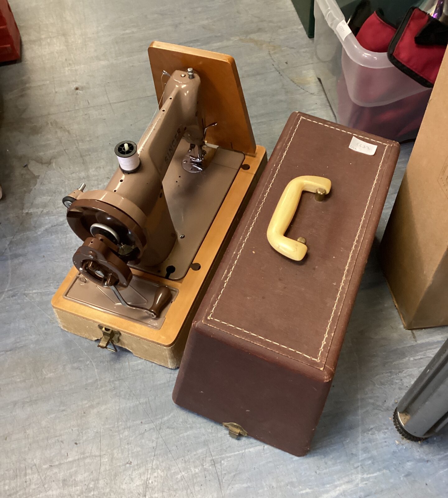Retro singer sewing machine