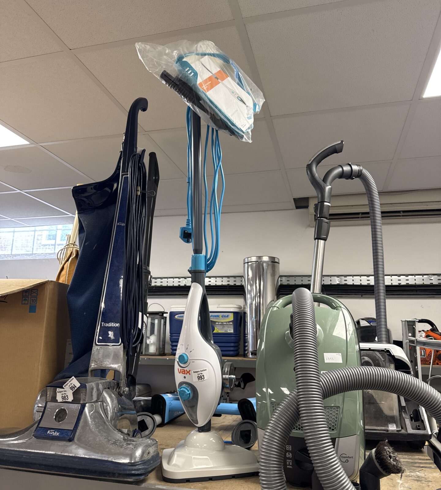 Vax steam mop with bag of attachments