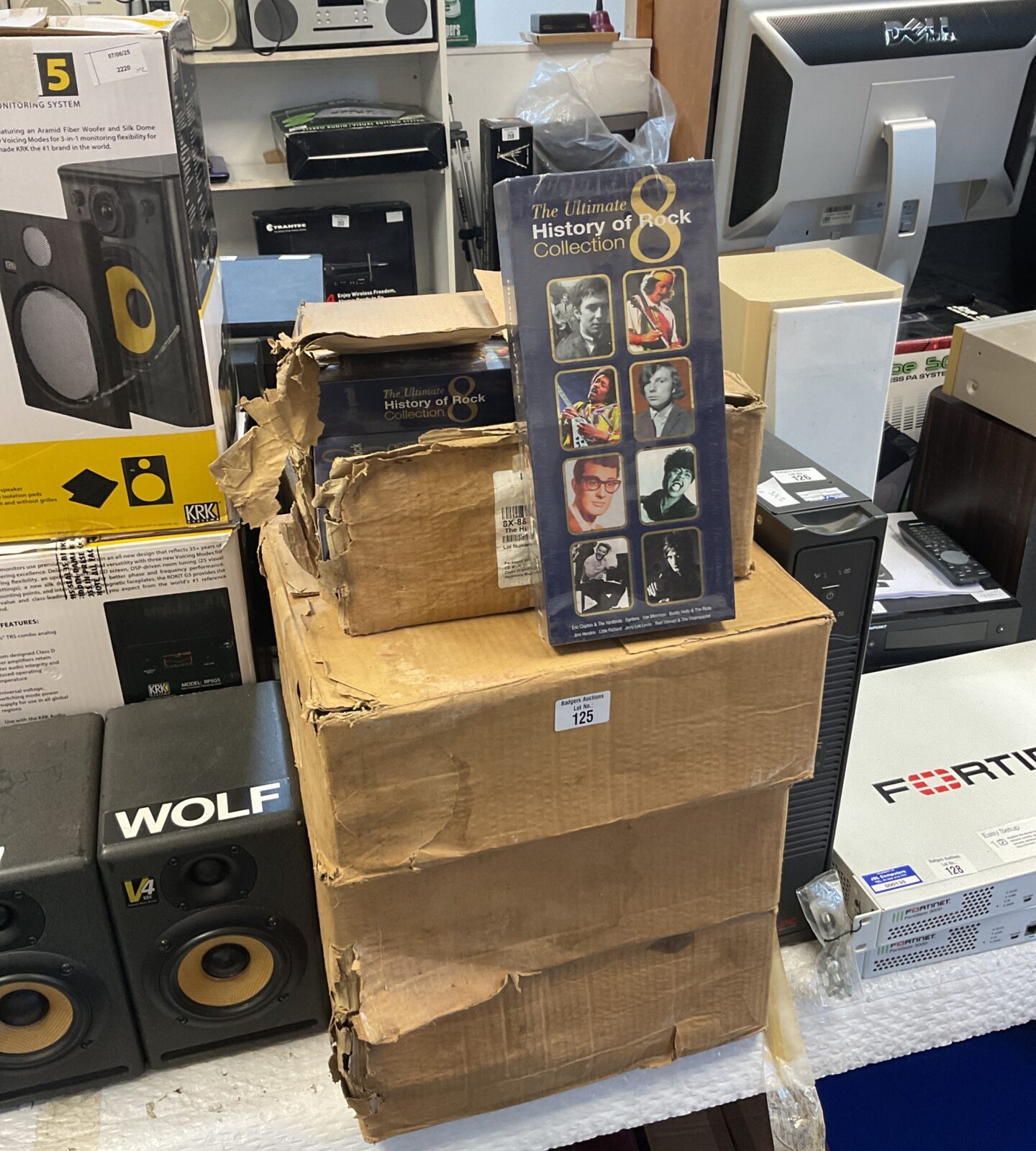 7 boxes full of the ultimate history of rock collection cd boxsets