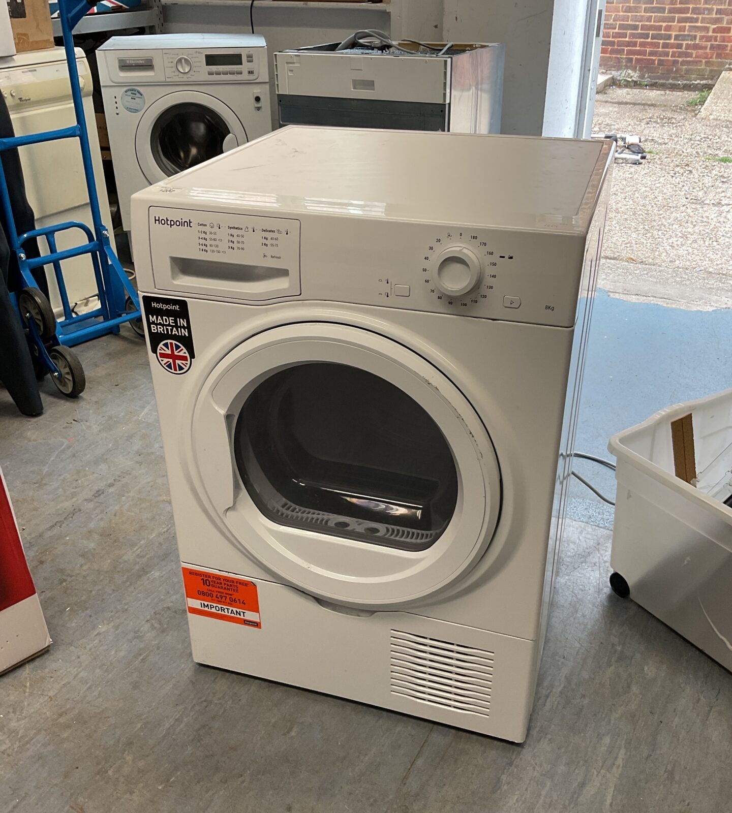 Hotpoint 8kg tumble dryer working
