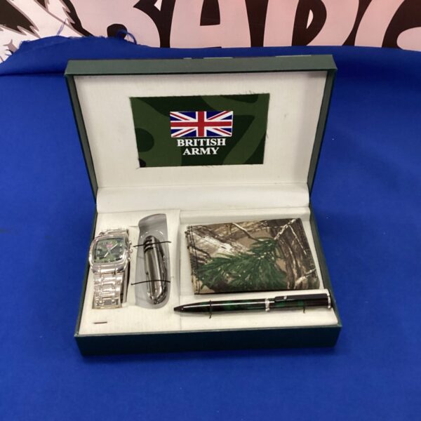 British Army watch and pen set in gift box.