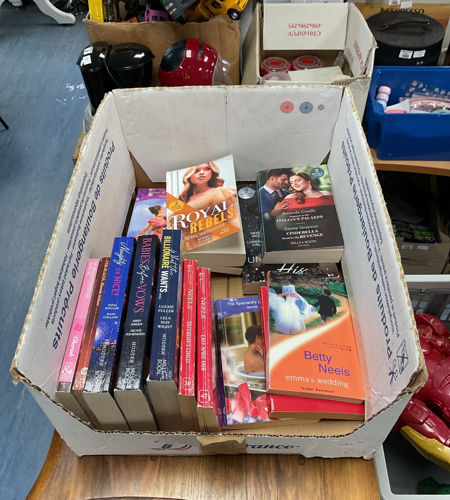 Box of mills & boon paperback books