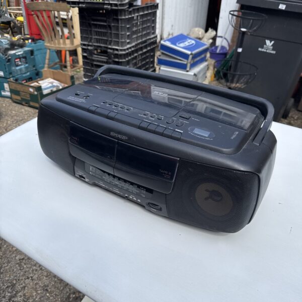 Sharp WQ-CH400 portable 5 cd changer boombox - working