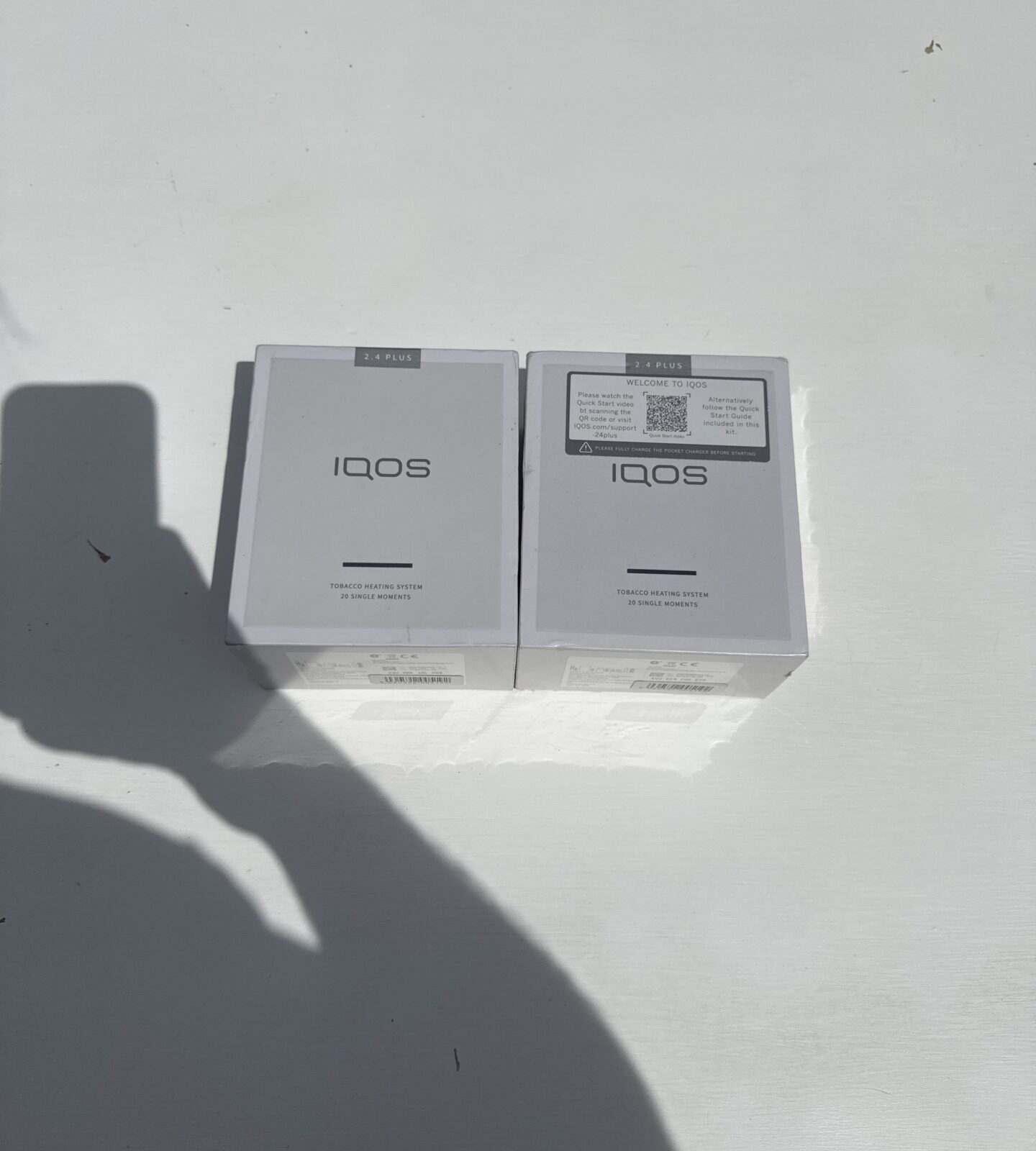 Two iqos 2.4 plus tobacco heating system e-cigarettes - new in box