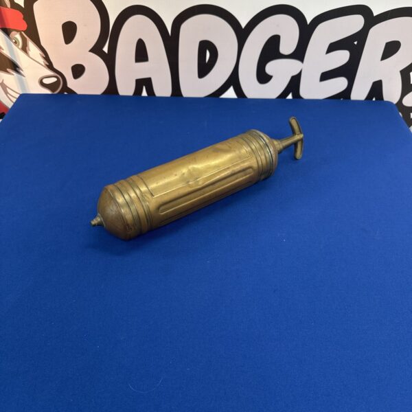 Vintage 1962 war department stamped brass Pyrene fire extinguisher