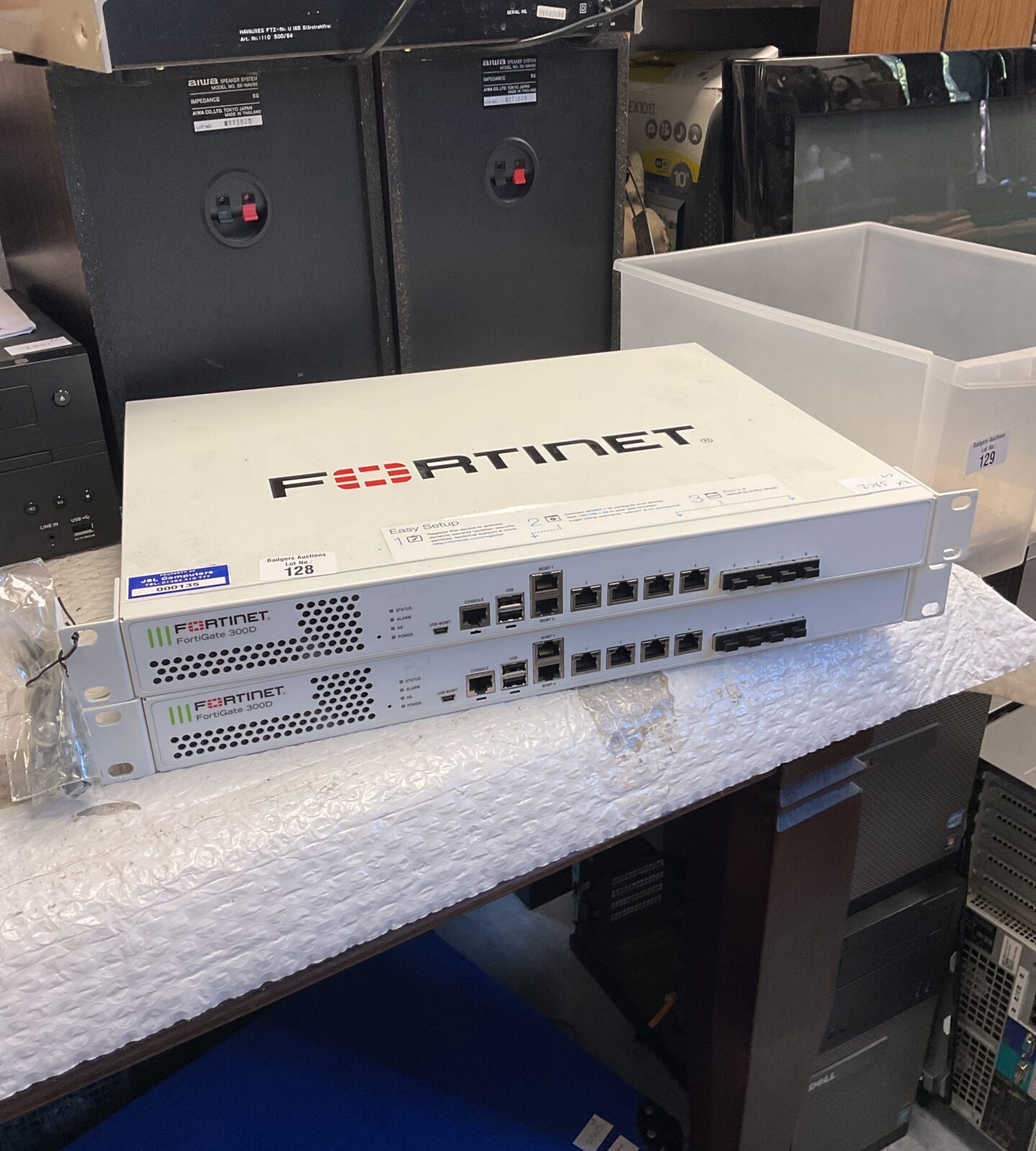Two fortinet fortugate 300d network switches
