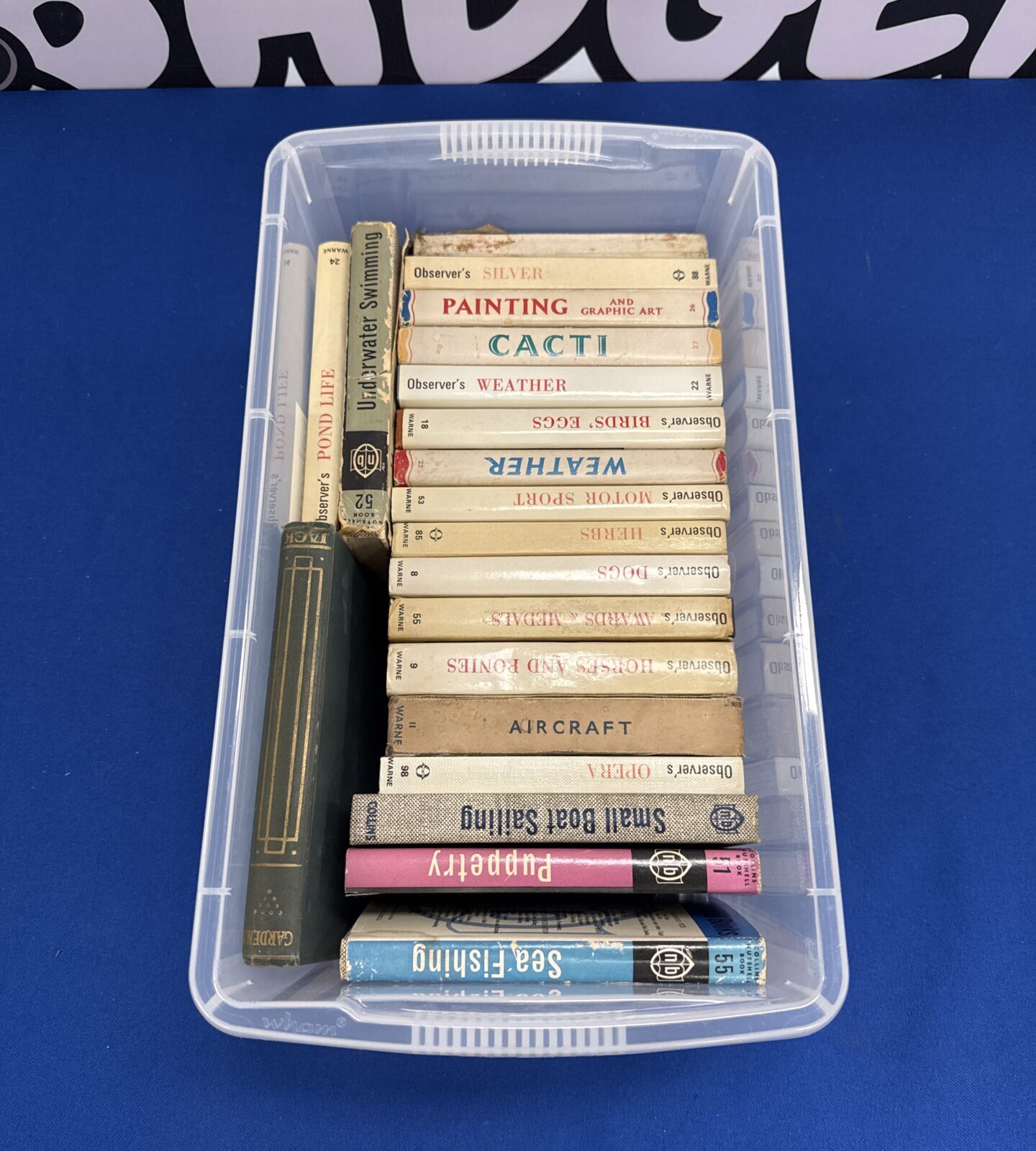 Selection of vintage books inc observers & Collins