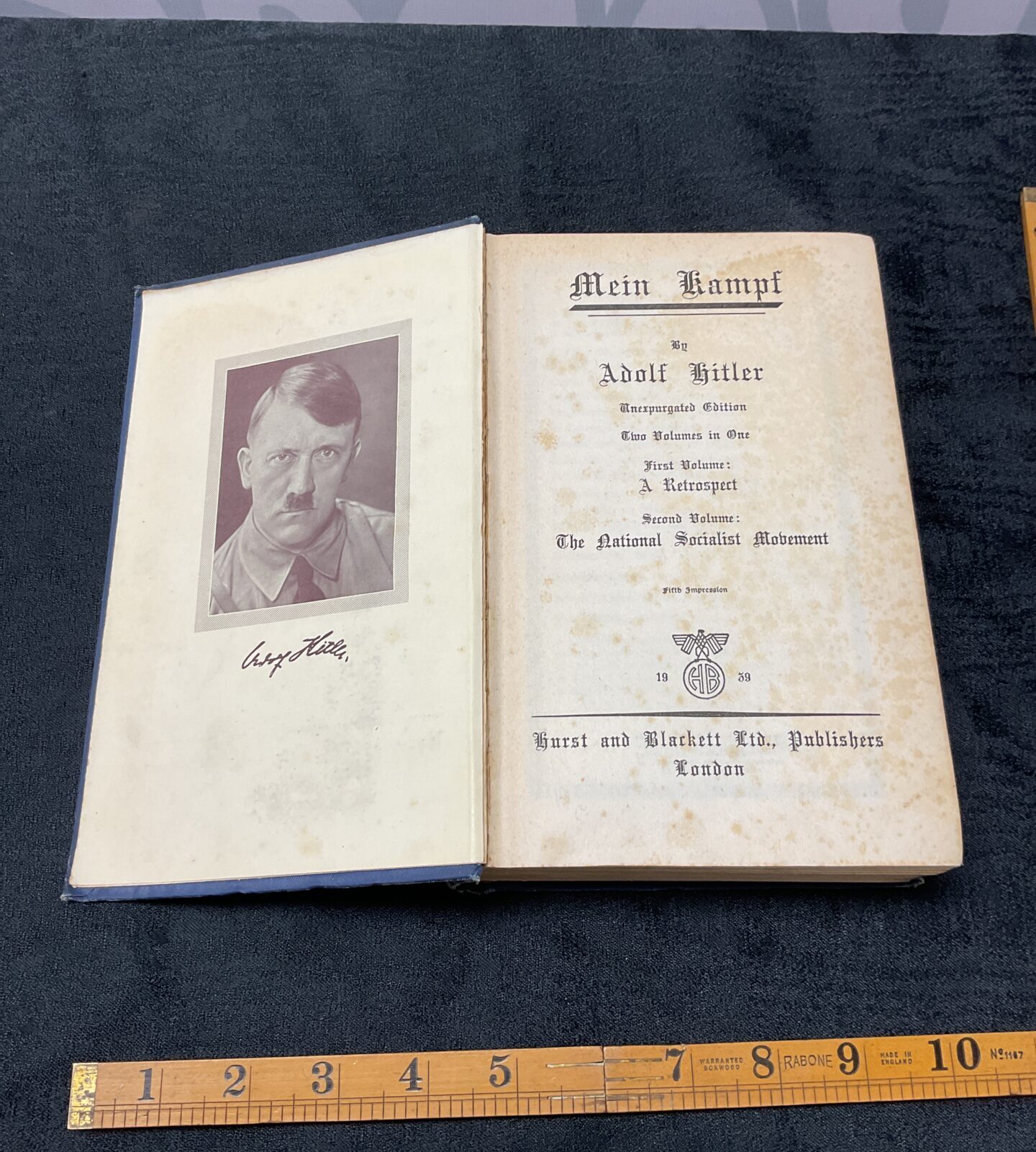 1939 Copy of Mein Kamph English Edition