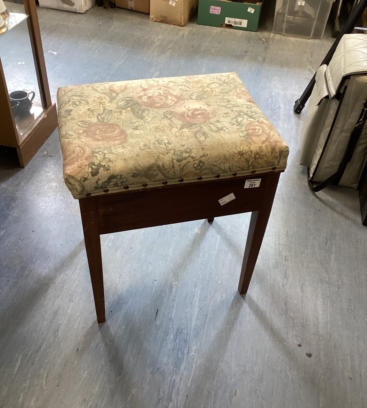 Vintage Padded Sewing Box