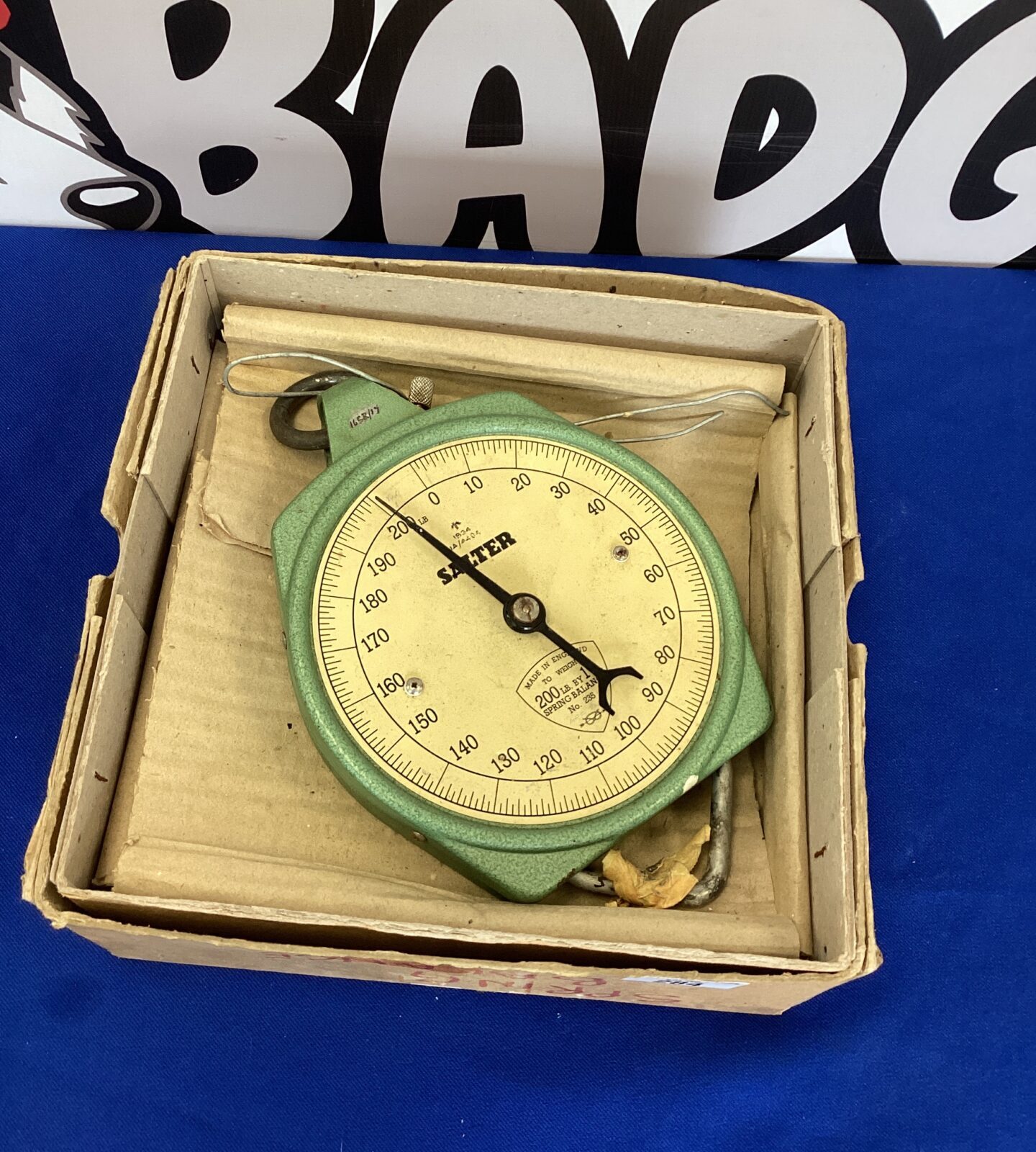 Vintage Salter Spring Balance Scale. With box