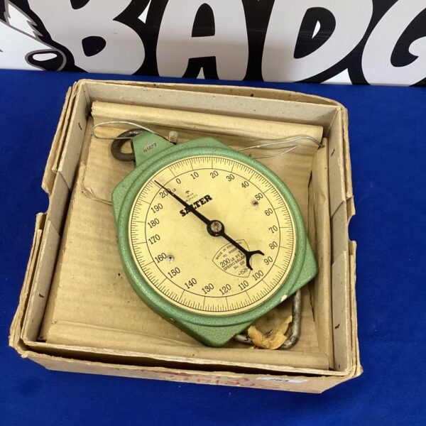 Vintage Salter Spring Balance Scale. With box