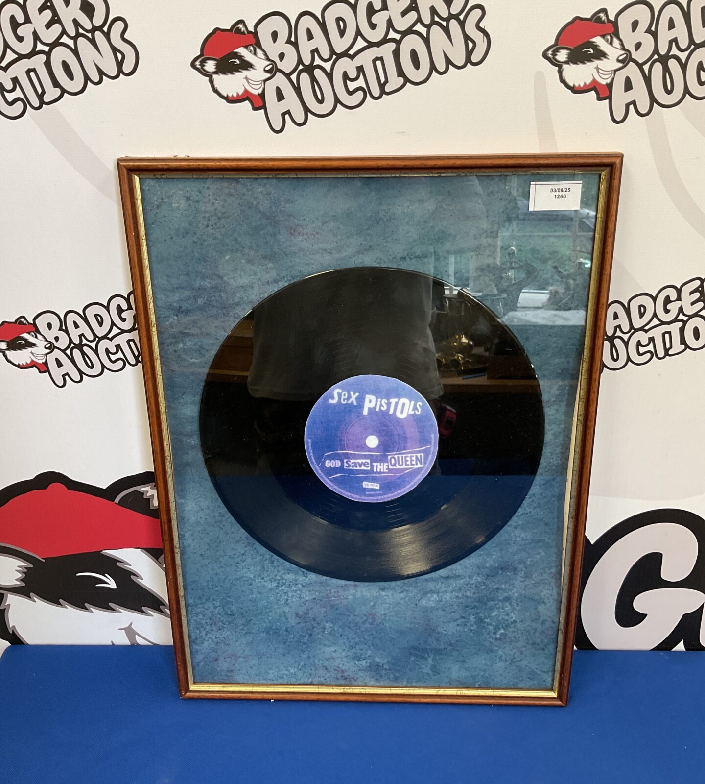 Framed sex pistols 12” vinyl record