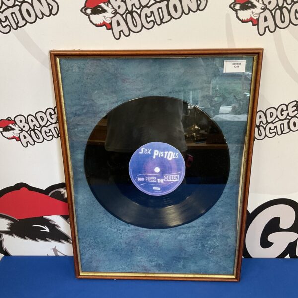 Framed sex pistols 12” vinyl record