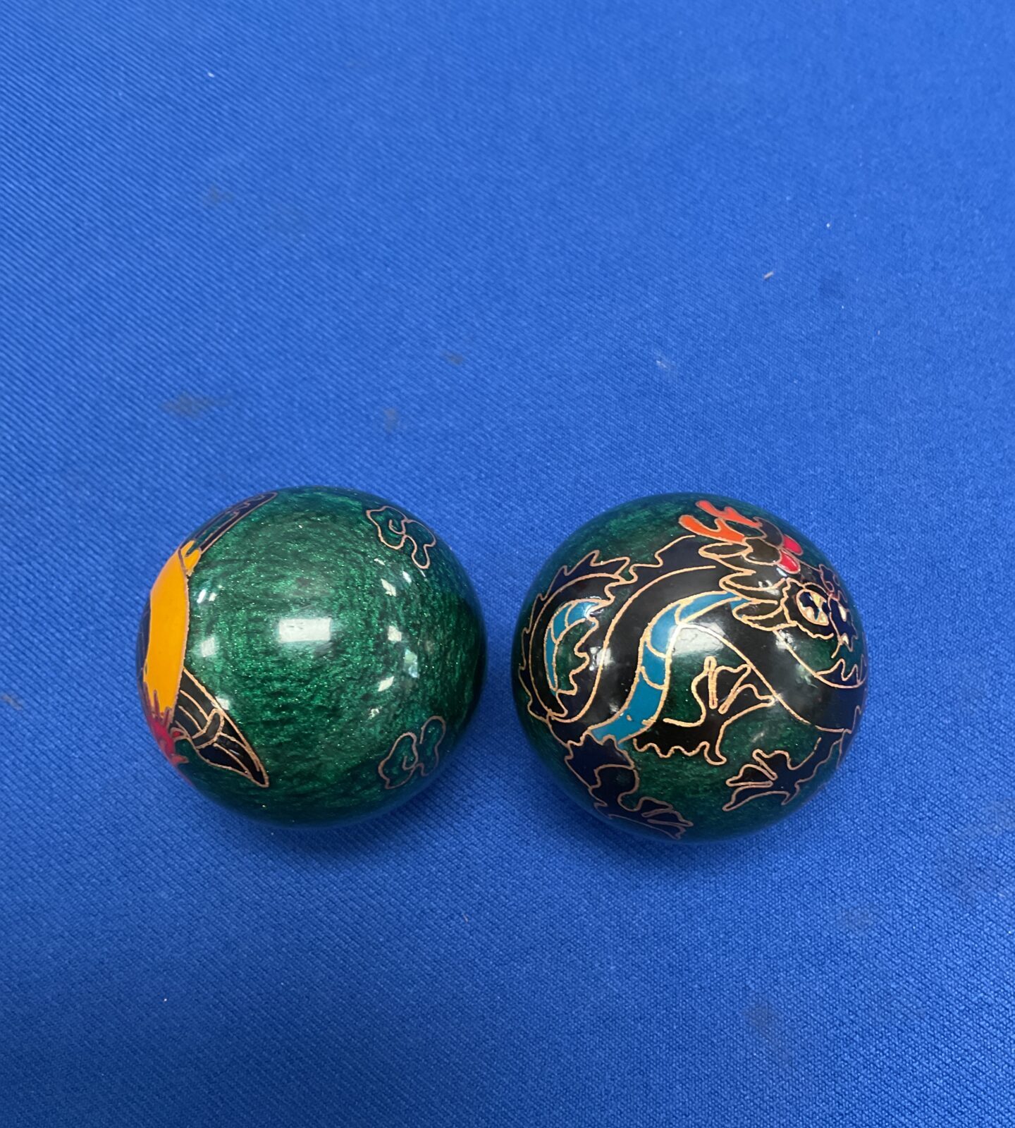 Pair of chinese bell stress balls